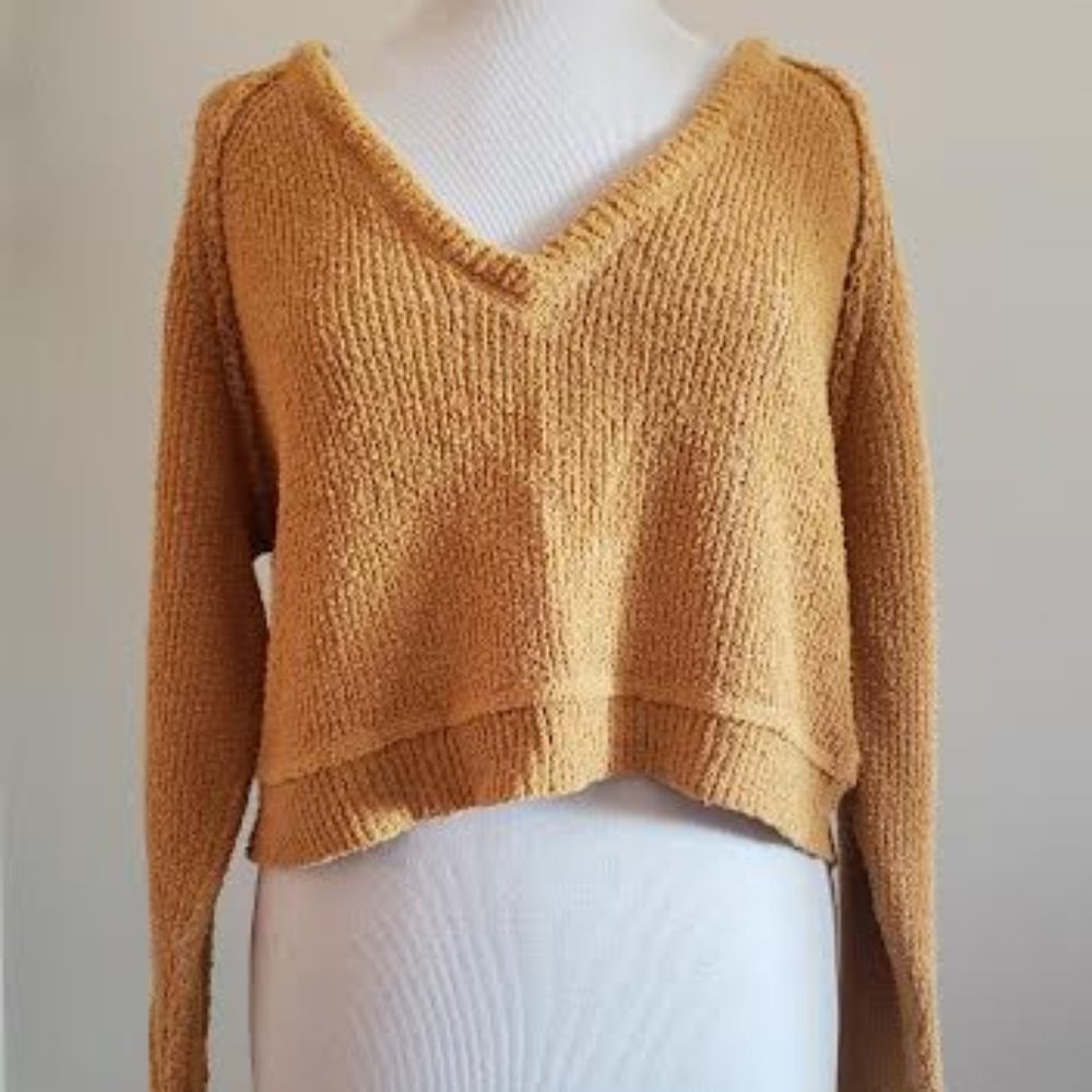 Free People Cropped Sweater